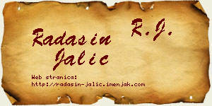 Radašin Jalić vizit kartica